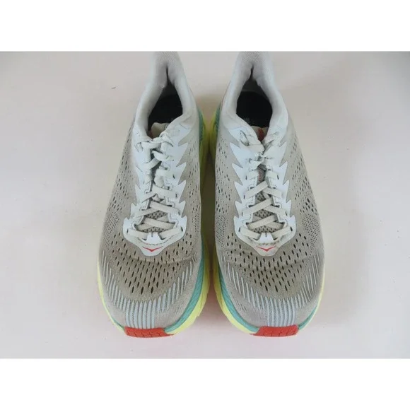 Hoka One One Clifton 7 Womens 8.5 Shoe Gray Sneaker 1110509 MMHC Running Walking - Picture 2 of 12